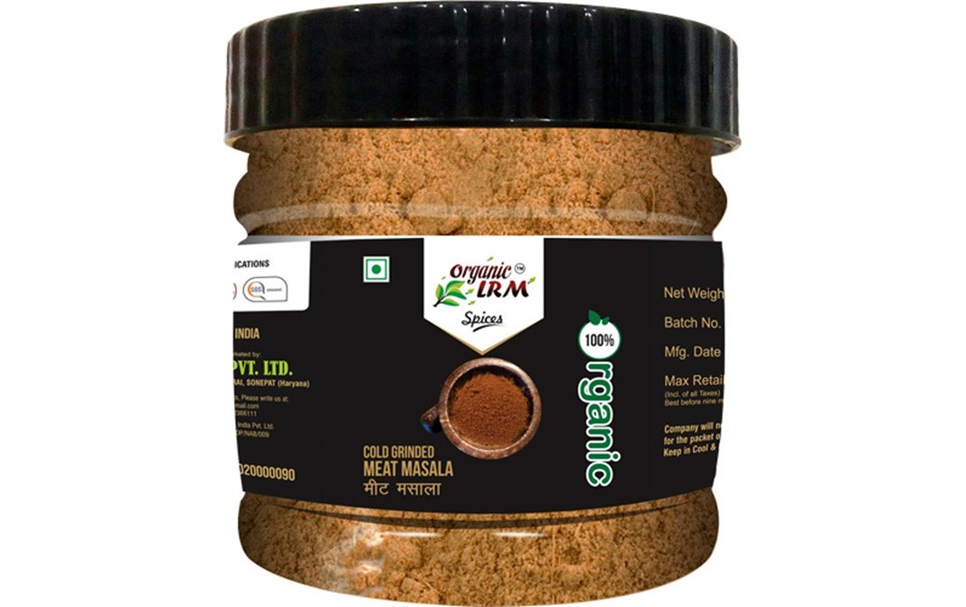 Organic LRM Cold Grinded Meat Masala    Glass Jar  100 grams
